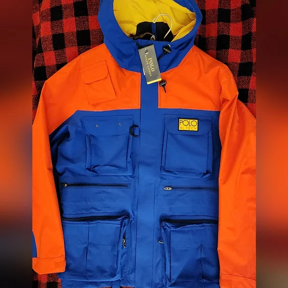Blue Polo Hi Tech Jacke Polo Ralph Lauren Hi Tech Anorak Brand New